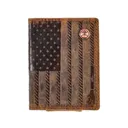HOOEY Liberty Roper Embossed Bi-Fold Money Clip Wallet (HFW003-BRBK) - Hooey