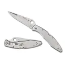 Spyderco Police 4 Lightweight 4.3" Folding Knife - Plain Edge - Black - Spyderco