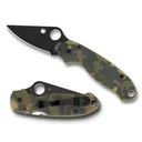 Spyderco Para 3 3" Folding Knife - Black DLC Plain Edge - G-10 Digi Camo - Spyderco