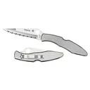 Spyderco Police 4 Lightweight 4.3" Folding Knife - Serrated Edge - Stainless - Spyderco