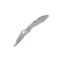 Spyderco Police Model 4 Folding Knife 4.42" Plain Edge Blade - Black - Spyderco
