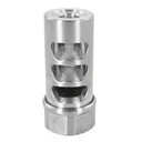 American Precision Arms Gen 2 Micro Bastard Self Timing Brake - 6.5 Cal - 1/2x28 - Stainless - American Precision Arms
