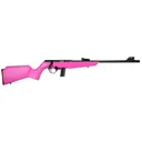 Rossi Firearms RB22 Compact Bolt Action Rifle 22 LR - 16.5" - Matte Black - Pink Monte Carlo Stock - Rossi Firearms