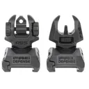 Meprolight Self-Illuminated Flip Up Iron Sights - Green Tritium with Orange Outline Front and Green Rear - Meprolight