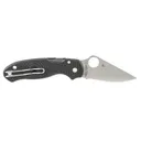 Spyderco Para 3 Lightweight 3" Folding Knife - Plain Edge - FRN Black - Spyderco