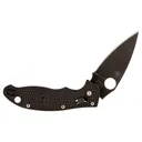 Spyderco Manix 2 Lightweight Folding Knife - 3.37" Plain Edge Drop Point Blade - G10 Black - Spyderco