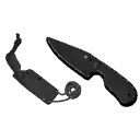 Spyderco Subway Bowie Plain Edge Fixed Blade Knife - Black - Spyderco