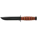 KA-BAR USMC Short 5.25" Clip Point Fixed Utility Knife - Straight Edge - Ka-Bar