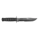KA-BAR Full Size 7" Clip Point Fixed Utility Knife - Serrated Edge - Ka-Bar