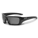 ESS Rollbar Glasses - Black with Clear/Smoke Gray Lenses with Silver Logo - Ess