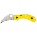 Spyderco Dragonfly 2 Salt 2.30" Folding Knife  - Hawkbill Serrated - FRN Yellow - Spyderco