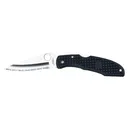 Spyderco Endura Clip Point Serrated Blade 3.75" Folding Knife - VG-10 Stainless - Black Grips - Spyderco