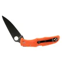 Spyderco Endura 4 3.75" Folding Knife - Plain Edge - Orange - Spyderco