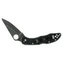 Spyderco Delica 3 3" Folding Knife - Plain Edge - Black - Spyderco
