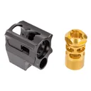 Tyrant CNC Compensator For Glock Gen3 - Black/Gold - Tyrant Cnc