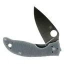 Spyderco Polestar 3.3" Folding Knife - Plain Edge - G-10 Gray - Spyderco