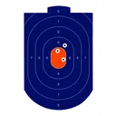 Birchwood Casey Dirty Bird 12x18 Blue/Orange Silhouette Target - 100 Pack - Birchwood Casey