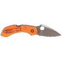 Spyderco Dragonfly II Lightweight 2.25" Folding Knife - Plain Edge - Orange - Spyderco