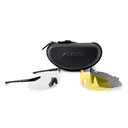 ESS ICE 3 Lens Kit Glasses - Black - Yellow/Smoke Gray/Clear Lenses - Ess