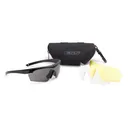 ESS Crosshair Glasses Kit - Black with Smoke Gray/Clear/Hi-Def Yellow Lenses - Ess
