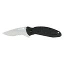 Kershaw Scallion Folding Knife 2.4" Drop Point Blade - Serrated - Kershaw Knives