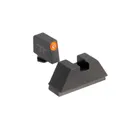 AmeriGlo Suppressor Tritium Night Sights Set for Glock - Green/Orange Front & Black Rear - Ameriglo