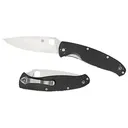Spyderco Resilience 4.20" Folding Knife - Plain Edge - G-10 Black - Spyderco