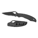 Spyderco Cara Cara 2 - Black-Serrated-Black-Stainless Steel- - Spyderco