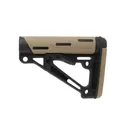 Hogue Mil-Spec OverMolded Collapsible AR15 Buttstock - Flat Dark Earth - Hogue