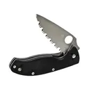 Spyderco Tenacious 3.375" Folding Knife - Serrated Edge - G10 Black - Spyderco