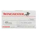Winchester USA 45 ACP 230gr FMJ Ammo - Box of 100 - Winchester