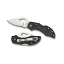 Spyderco Robin Satin Plain Leaf Blade FRN Black Handle - Spyderco