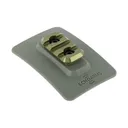 Echo Arms Fast Attach M-LOK Helmet Plate - Aluminum Rail Section - Green - Echo Arms