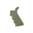Hogue AR-15 OverMolded Pistol Grip - Beaver Tail - Finger Grooves - Olive Drab Green - Hogue