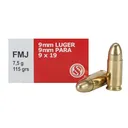 Sellier & Bellot 9mm Luger 115 gr FMJ - Box of 50 - Sellier & Bellot