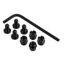 Nighthawk Custom 1911 Grip Screws and Bushings Set - Hex Head - Carbon - Nighthawk Custom
