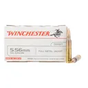 Winchester USA 5.56 NATO 55gr FMJ Ammo - Box of 20 - Winchester