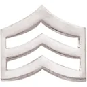 Blackinton Small Sergeant Chevrons - Smooth Nickel - Blackinton