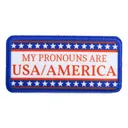 Violent Little Machine Shop My Pronouns are USA/America Morale Patch - Violent Little Machine Shop