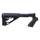Adaptive Tactical Adjustable Stock with Pistol Grip for Mossberg 500/590/80 12ga - Black - Adaptive Tactical