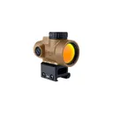 Trijicon MRO SD Red Dot Sight with Absolute Co-Witness Mount - 2 MOA - Green Reticle - Coyote Brown - Trijicon
