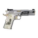 European American Armory MC1911S Liberador III 9mm 1911 Pistol - 5.0" - Silver - 1x 8rd Mag - European American Armory