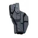 Rapid Force By Alien Gear Level 3 Duty Holster - Mid Ride Belt Slide - S&W M&P 1.0 & 40/45/10mm M2.0 4.25in Barrel - Basket Weave Black - Left Hand - No Light - No Axon - Rapid Force By Alien Gear