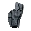 Rapid Force By Alien Gear Level 3 Duty Holster - Mid Ride Belt Slide - S&W M&P 1.0 & 40/45/10mm M2.0 4.25in Barrel - Basket Weave Black - Right Hand - No Light - No Axon - Rapid Force By Alien Gear