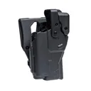 Rapid Force By Alien Gear Level 3 Duty Holster - Mid Ride Belt Slide - Glock 19/19X/19 MOS/23 (Gen 1-4)/44/45/45 MOS, Glock 17/17 MOS/22 (Gen 1-4)/47/47 MOS - Matte Black - Right Hand - Compact Light - No Axon - Rapid Force By Alien Gear