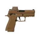 Sig Sauer Off Duty M18 9mm Pistol w/ ROMEO M17 - 3.9" - Manual Safety - 21 Round - Coyote - QUALIFIED INDIVIDUALS ONLY - Sig Sauer