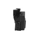 Rapid Force By Alien Gear Level 3 Duty Holster - Mid Ride Belt Slide - Glock 19/19X/19 MOS/23 (Gen 1-4)/44/45/45 MOS, Glock 17/17 MOS/22 (Gen 1-4)/47/47 MOS - Matte Black - Left Hand - Compact Light - With Axon - Rapid Force By Alien Gear