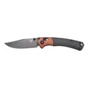 Benchmade Mini Crooked River Folding Knife - Gray Aluminum & Wood - Benchmade
