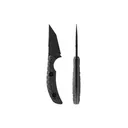 Toor Knives STR T Fixed Blade Knife - 2.75" - Tanto - Socom Black - Toor Knives