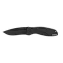 Kershaw Knives Blur Assisted Opening 3.4" Drop Point Blade - Plain Edge - Black - Kershaw